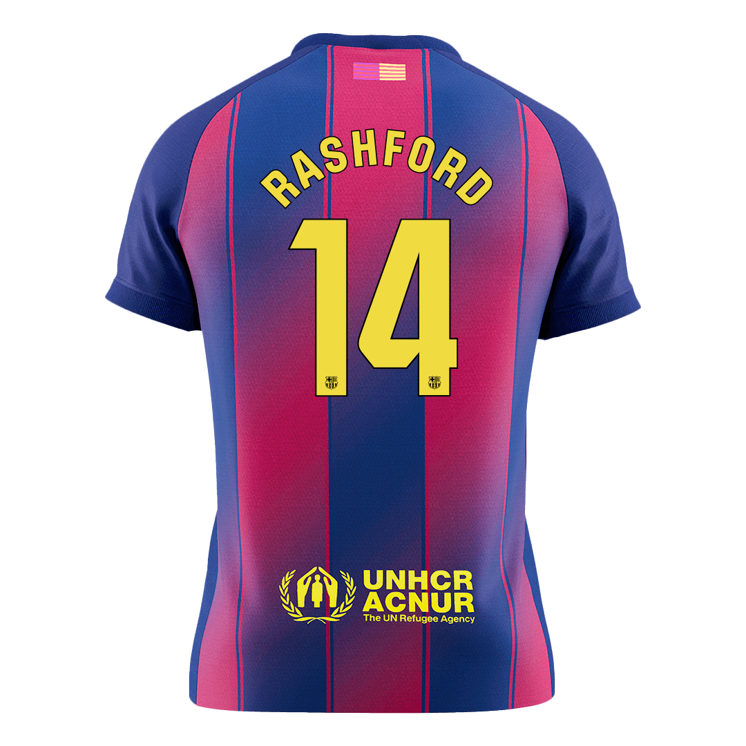 Barcelona 2025/26 Home Soccer Jersey - RASHFORD #14