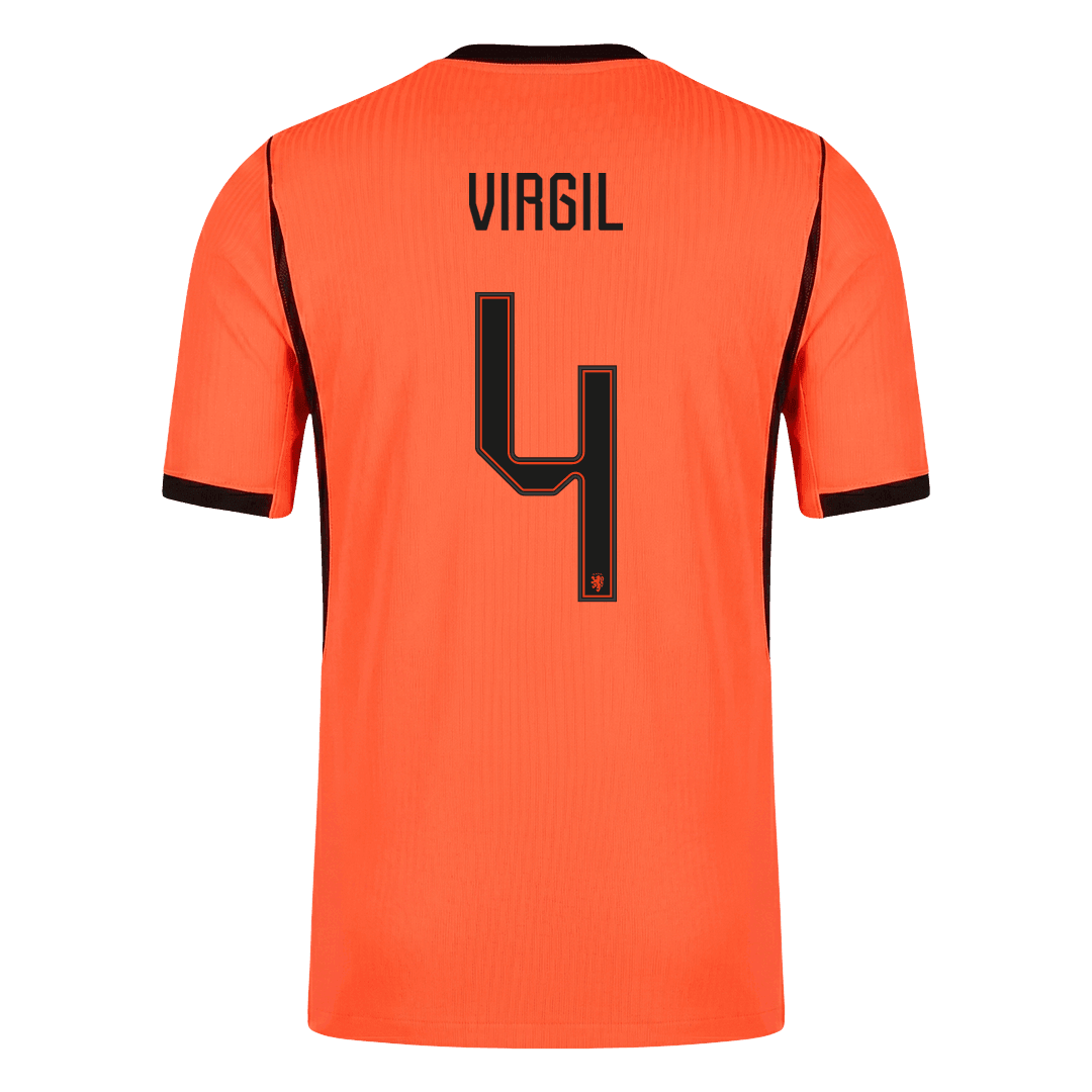 Netherlands World Cup 2026 Home Soccer Jersey - VIRGIL #4 (Player Edition)