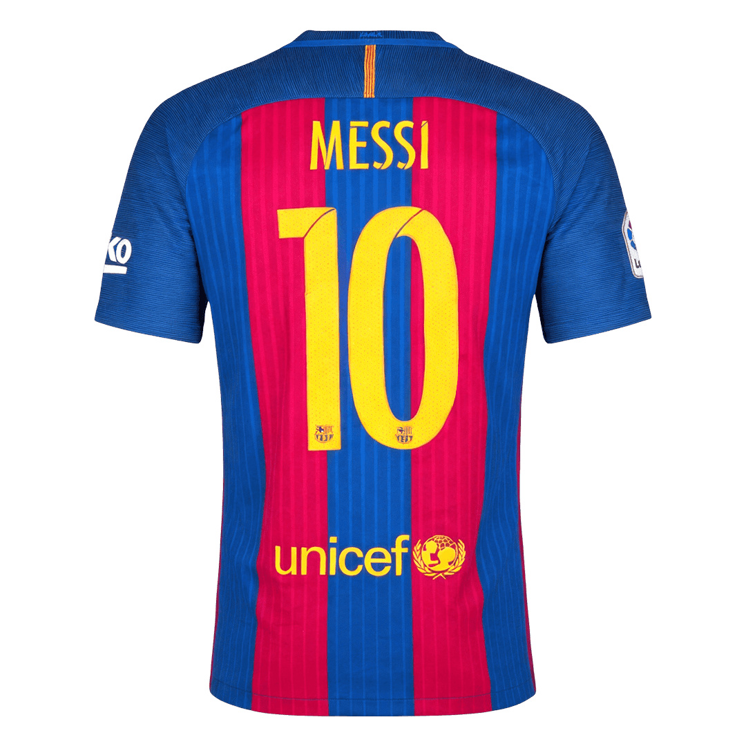 Barcelona 2016/17 Retro Home Soccer Jersey - MESSI #10