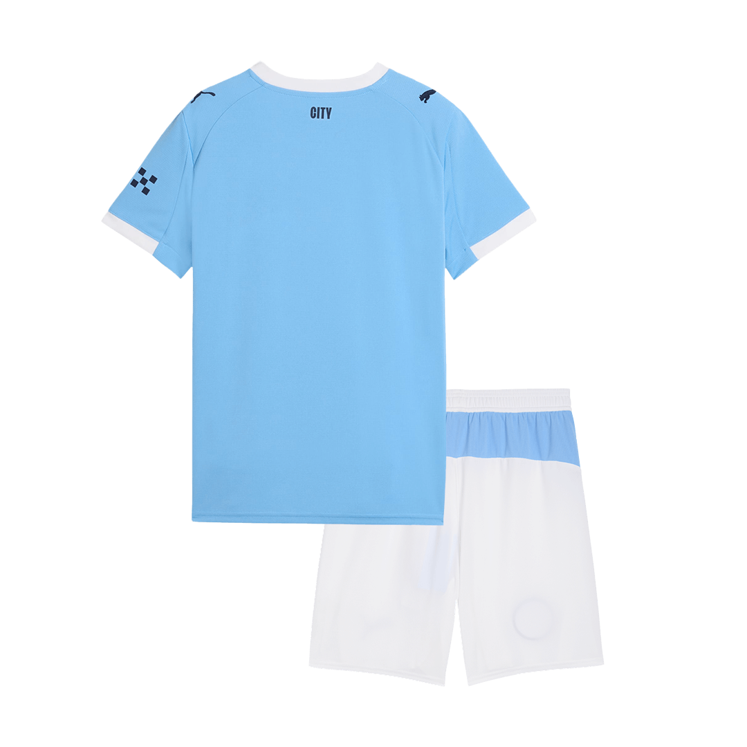 Kids Manchester City 2025/26 Home Soccer Kit