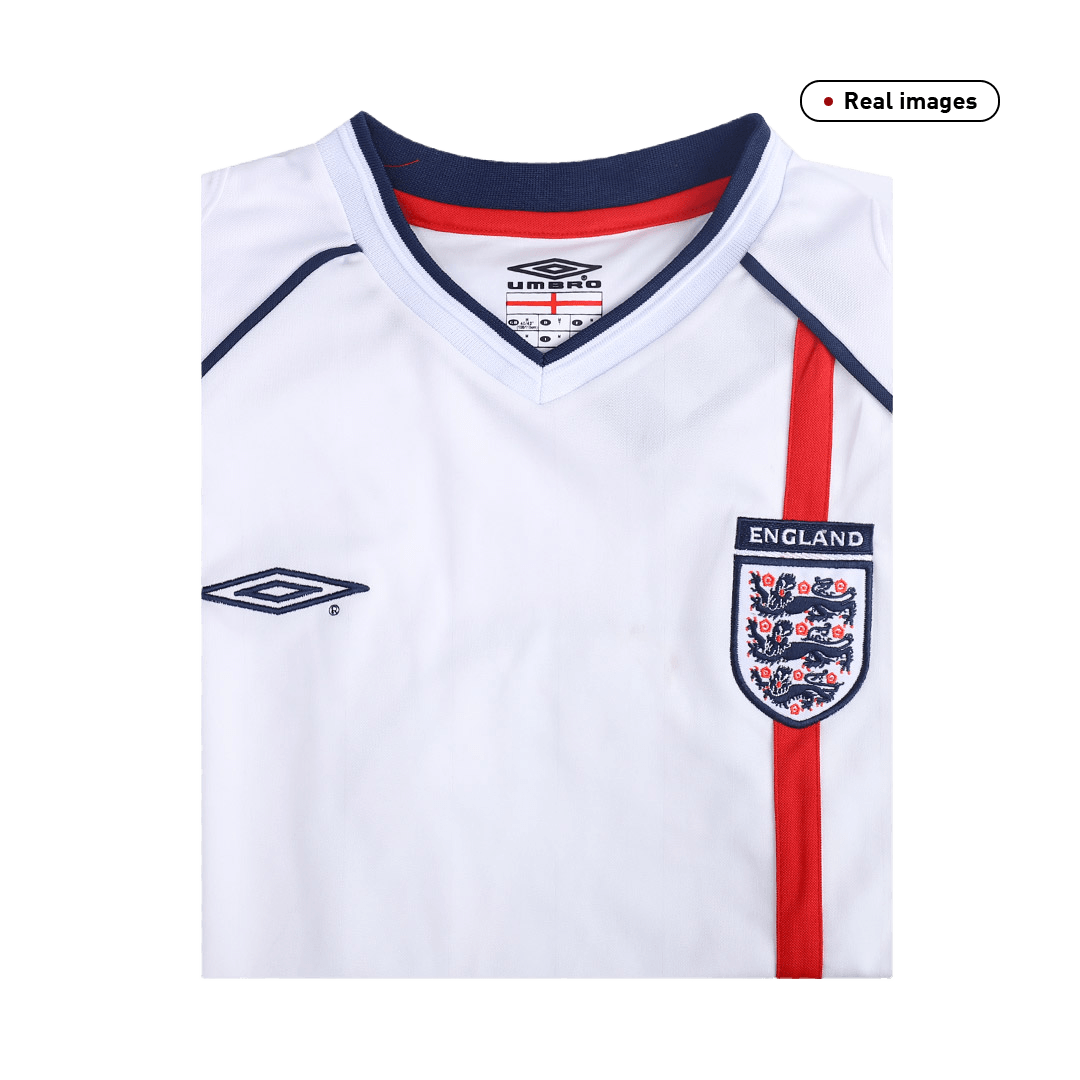 Retro SCHOLES #8 Men's England 2002 Home Soccer Jersey