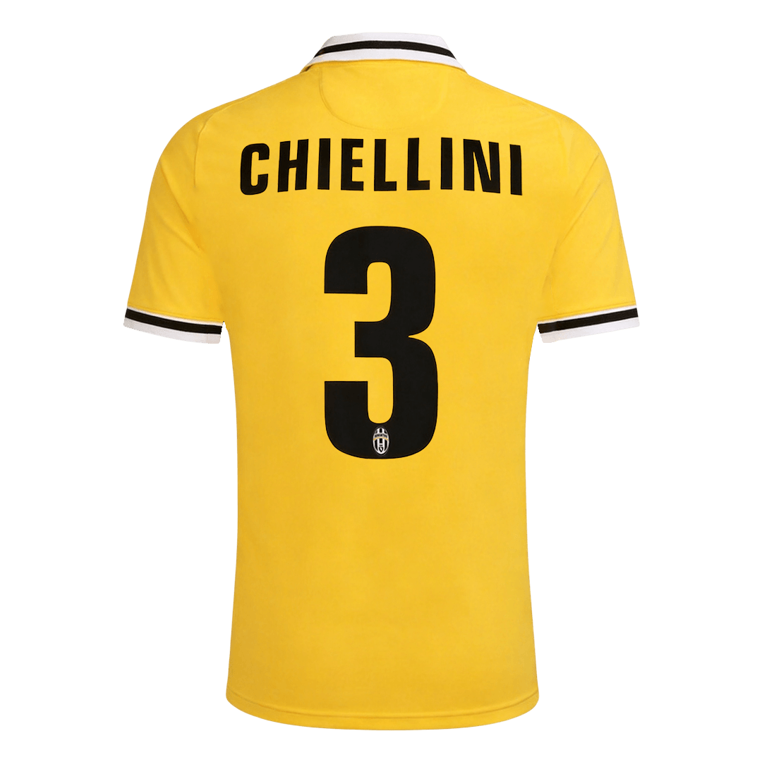 Juventus 2013/14 Retro Away Soccer Jersey - CHIELLINI #3