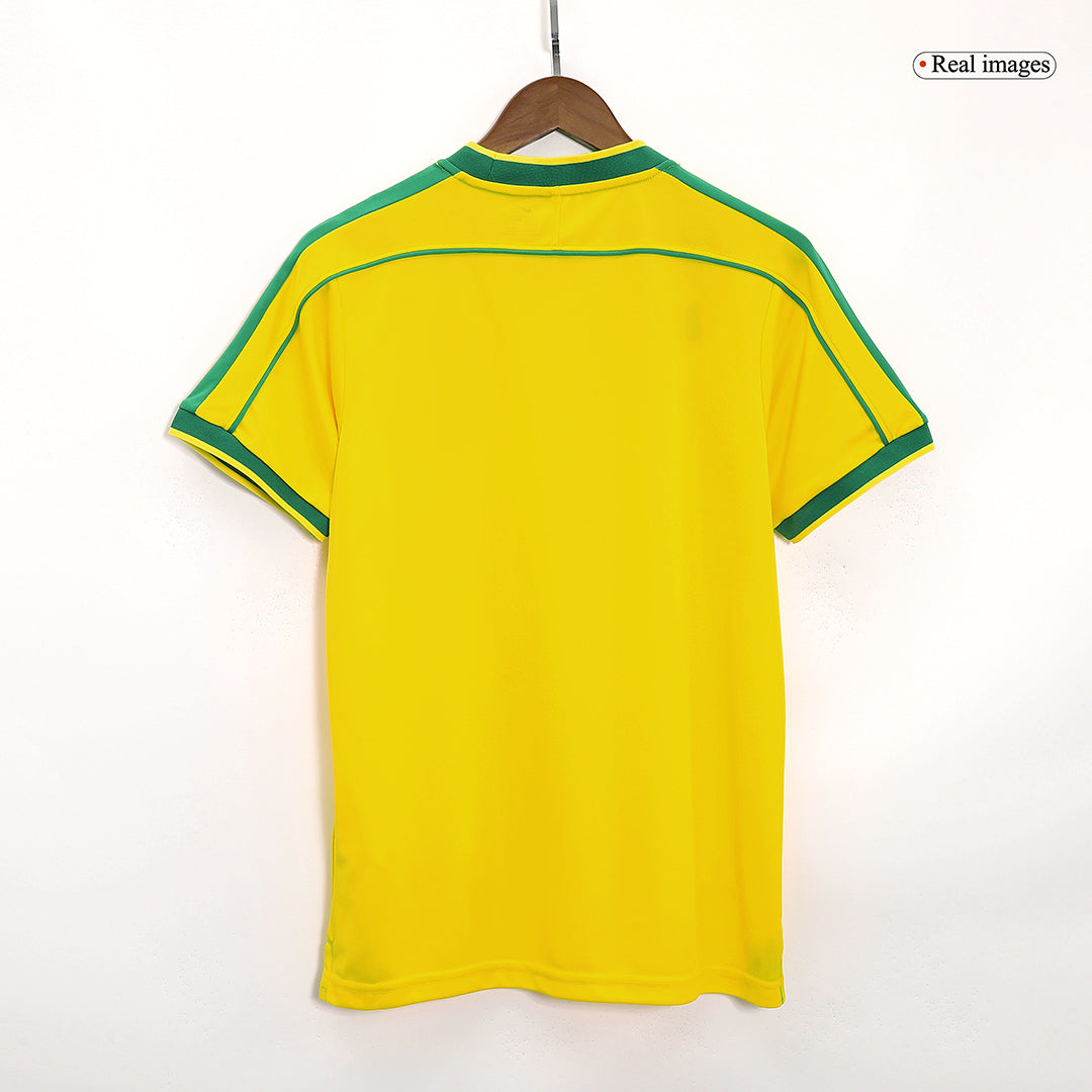 Brazil 1998 Retro Home Soccer Jersey