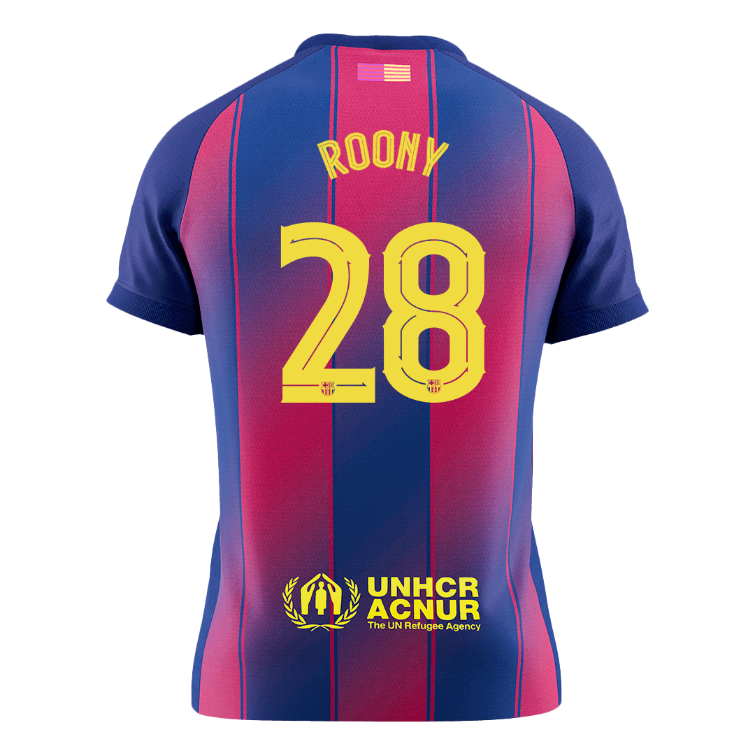 Barcelona 2025/26 Home Soccer Jersey - ROONY #28 – UCL