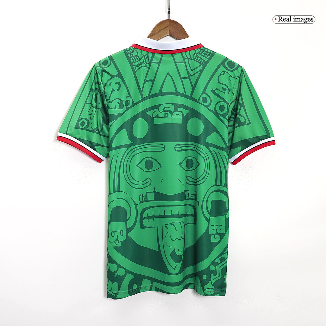 Mexico 1998 Retro Home Soccer Jersey