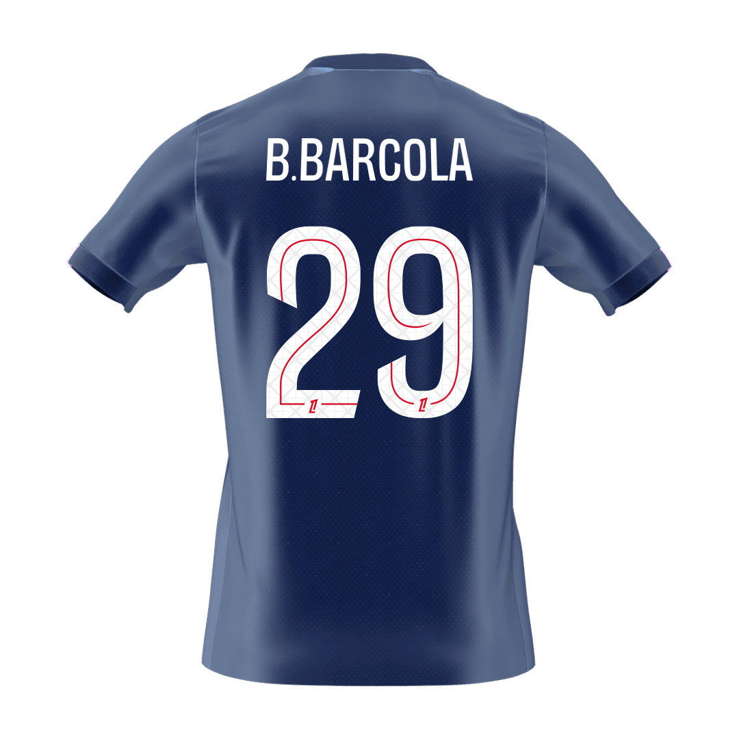 PSG 2025/26 Home Soccer Jersey - B.BARCOLA #29