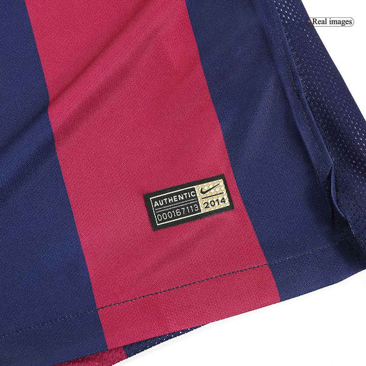 Barcelona 2014/15 Retro Home Soccer Jersey - SUÁREZ #9