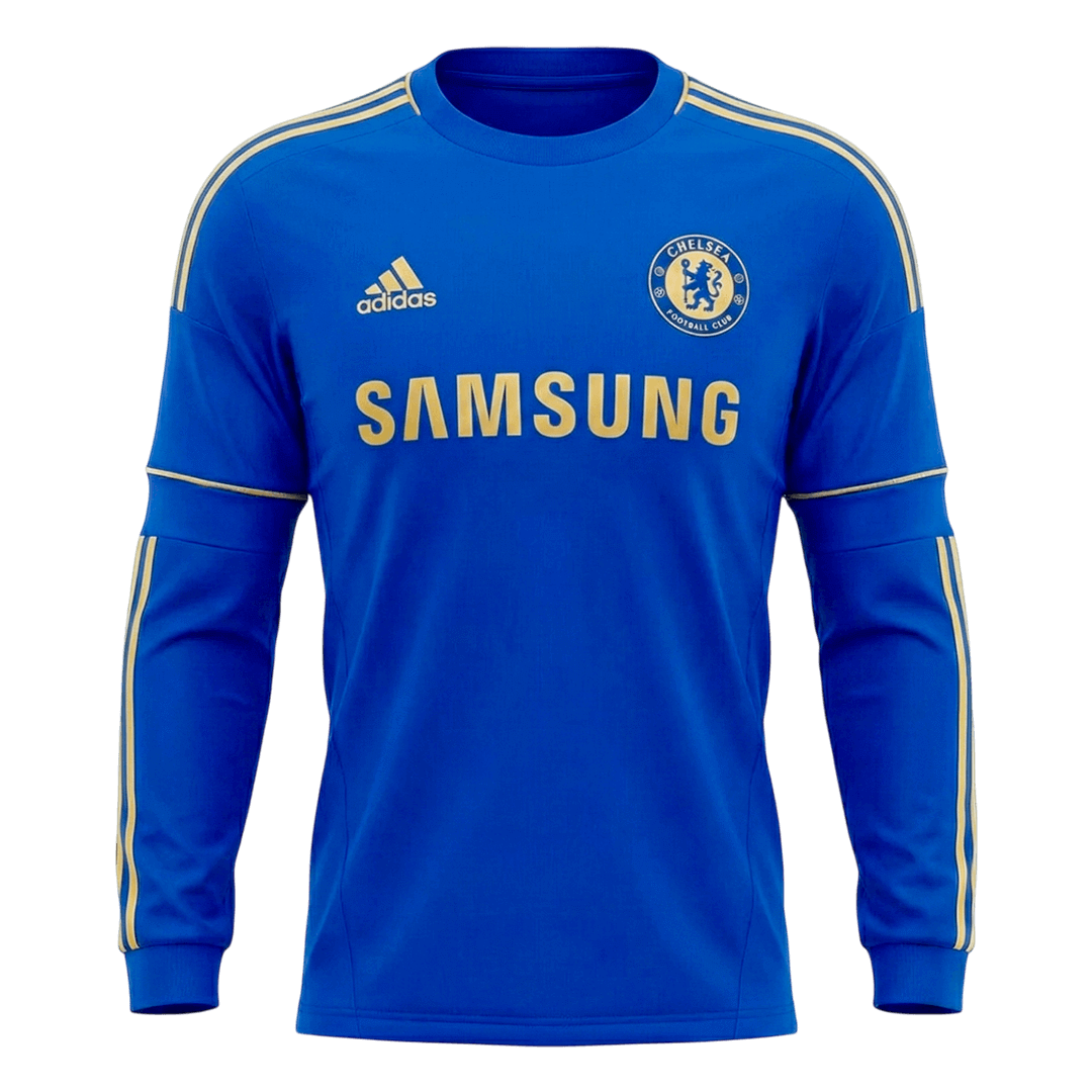 Chelsea 2012/13 Retro Long Sleeve Home Soccer Jersey