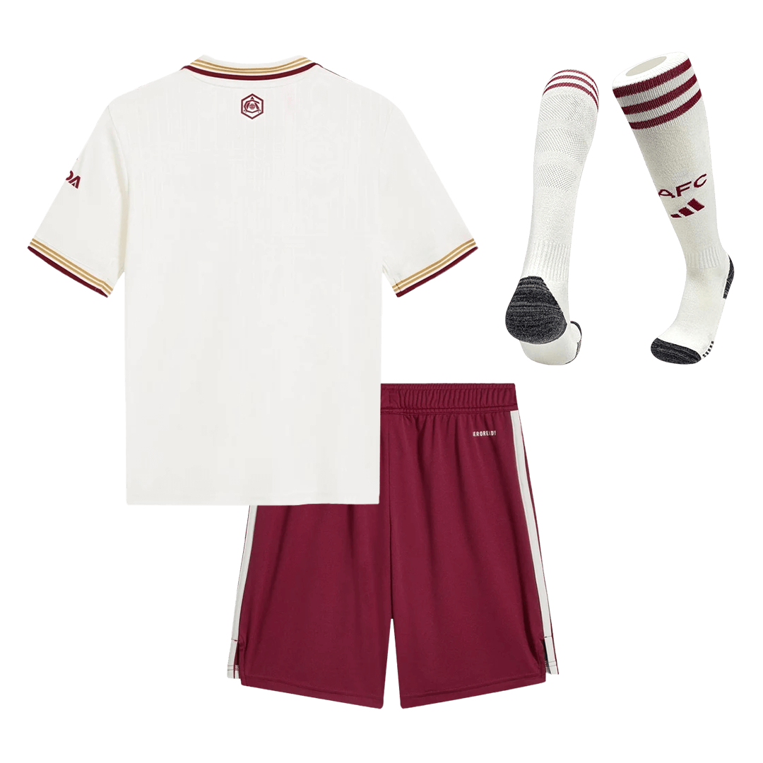 Kids Arsenal 2025/26 Third Away Soccer Full Kit