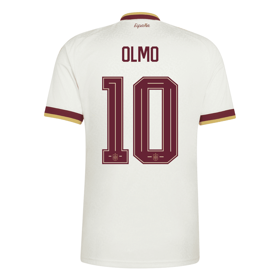 Spain World Cup 2026 Away Soccer Jersey - OLMO #10 - Champion Edition