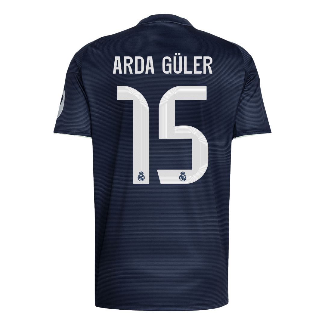 Real Madrid 2025/26 Away Soccer Jersey - ARDA GÜLER #15