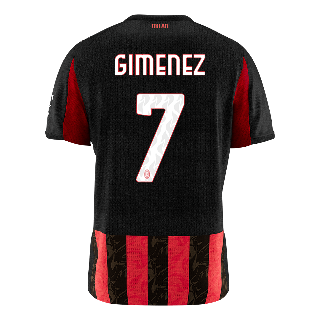 AC Milan 2025/26 Home Soccer Jersey - GIMENEZ #7