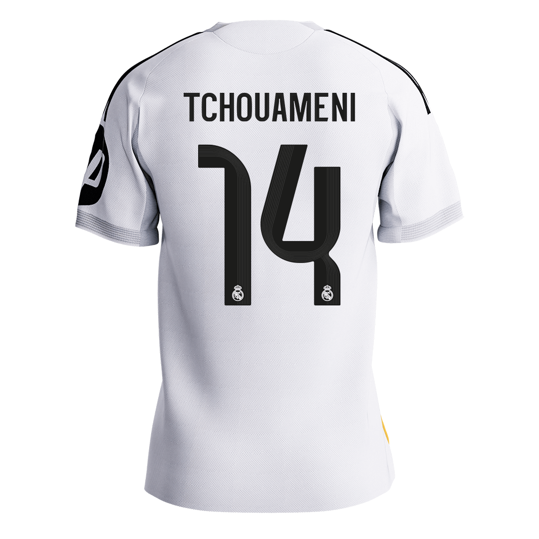 Real Madrid 2025/26 Home Soccer Jersey - TCHOUAMENI #14 (Player Edition)
