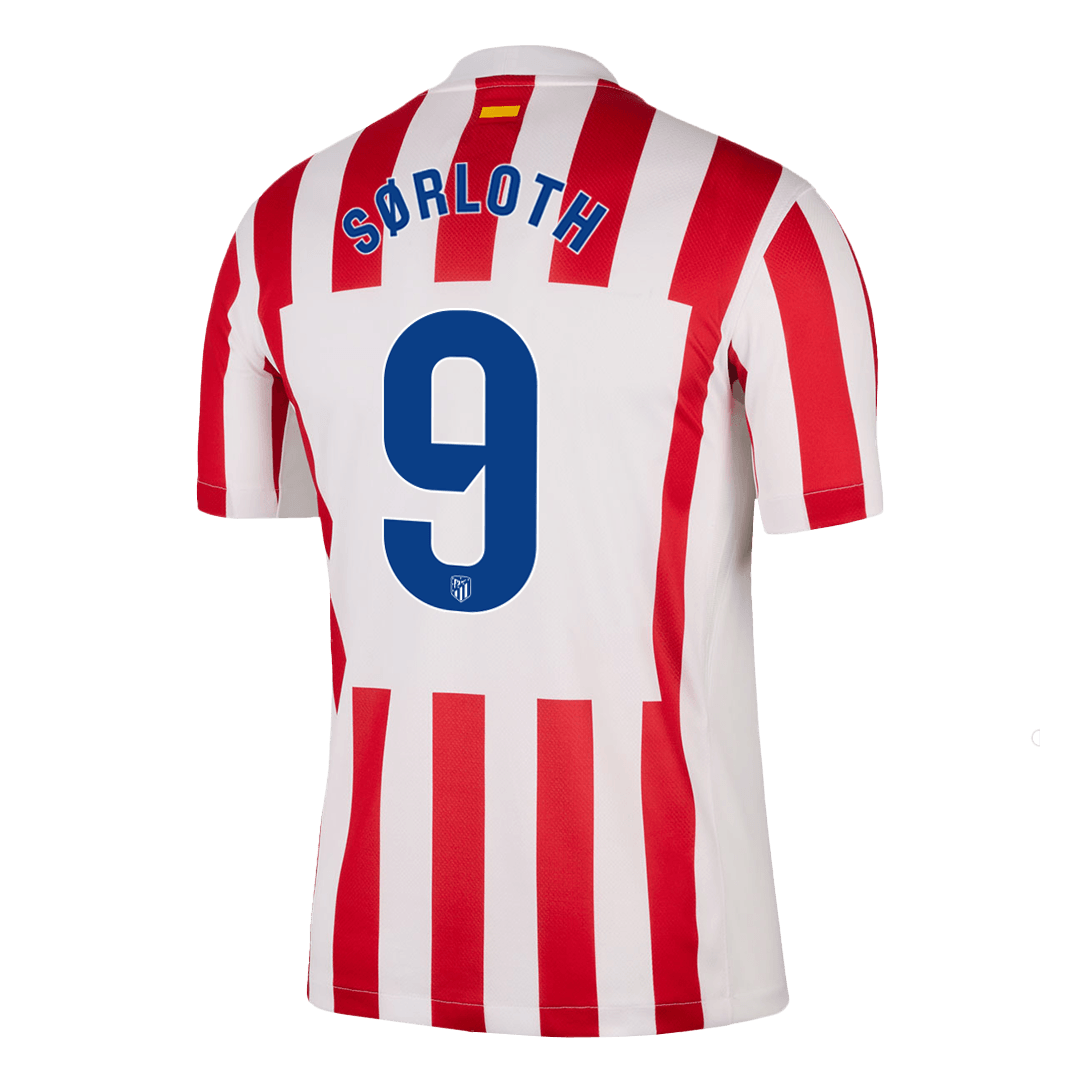 Atletico Madrid 2025/26 Home Soccer Jersey - SØRLOTH #9