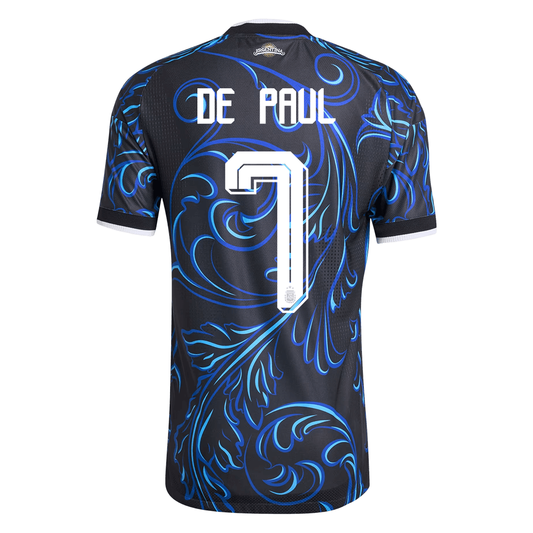DE PAUL #7 Men's Argentina World Cup 2026 Player Version Away Soccer Jersey - Slim Fit
