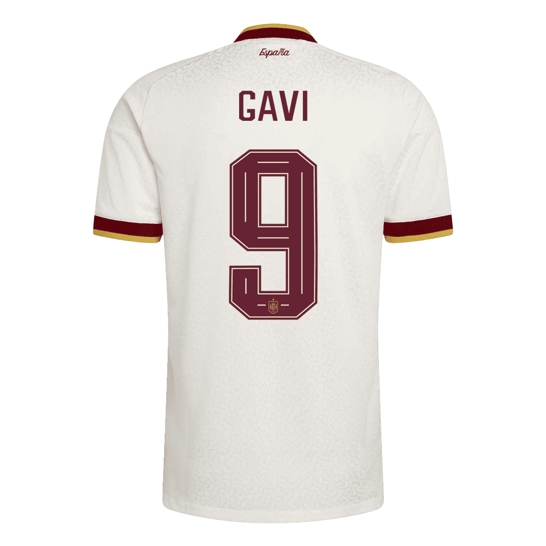 Spain World Cup 2026 Away Soccer Jersey - GAVI #9 - Champion Edition (Player Edition)