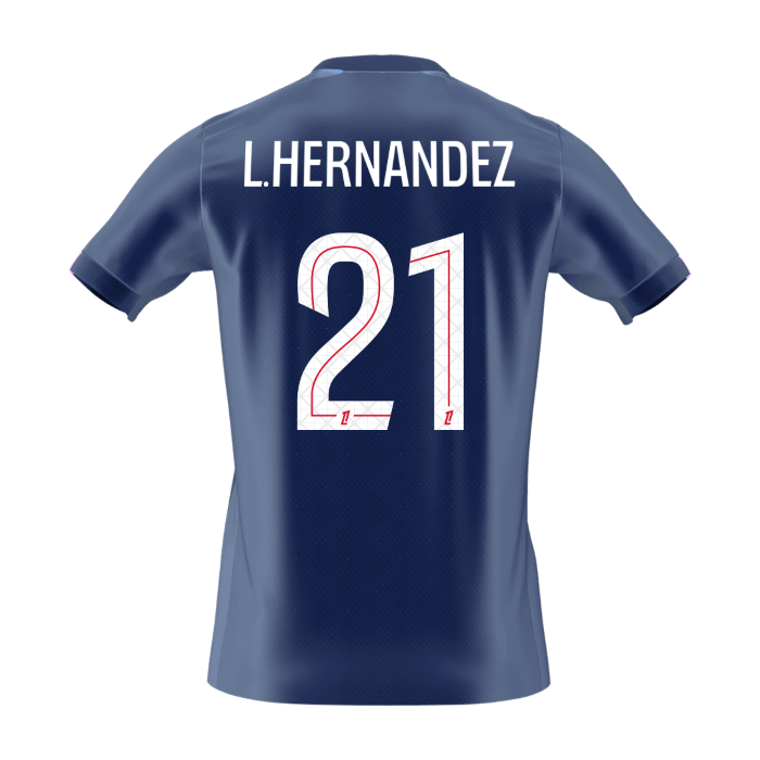 PSG 2025/26 Home Soccer Jersey - L.HERNANDEZ #21