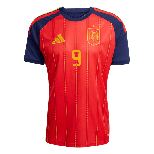 Spain World Cup 2026 Home Soccer Jersey - GAVI #9