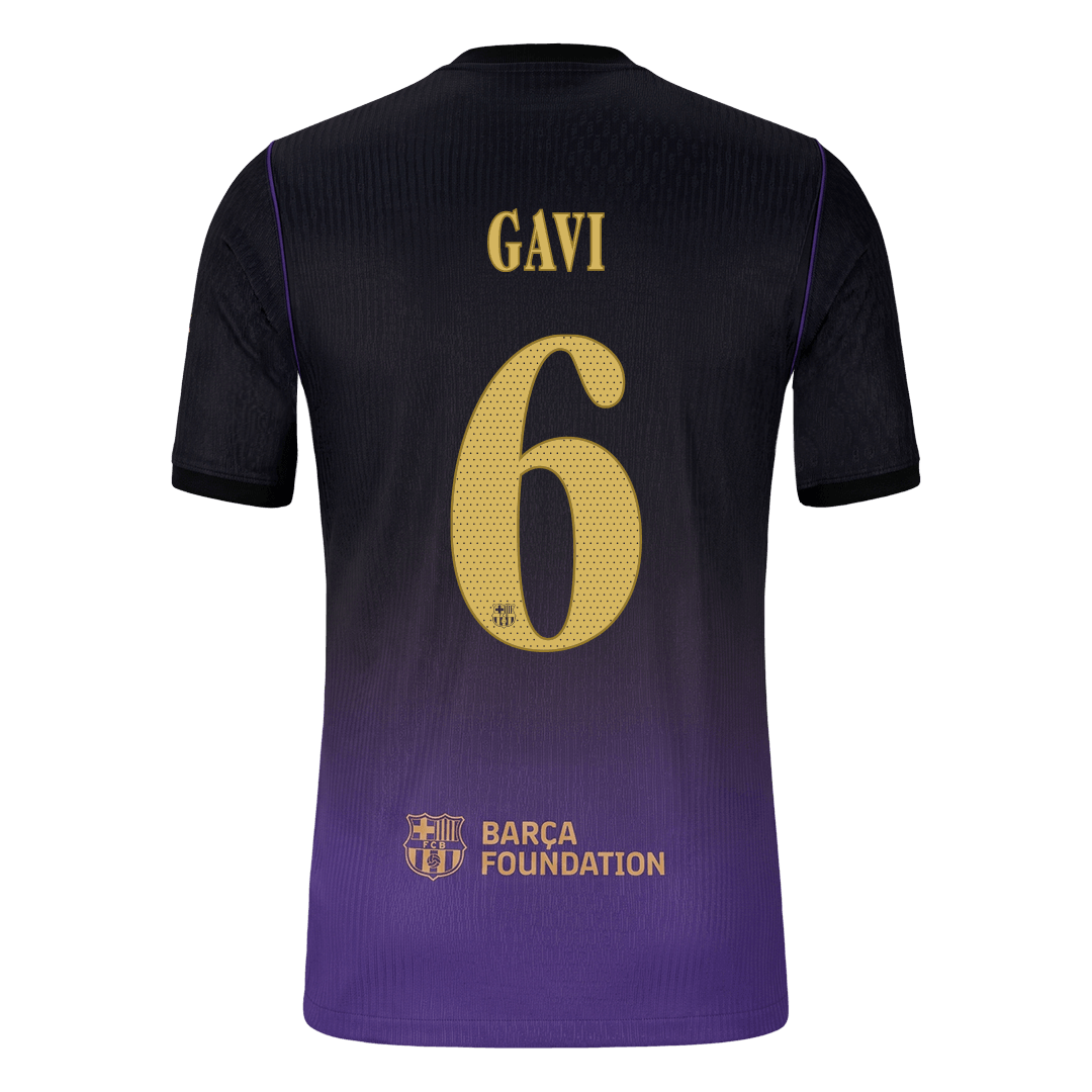 Barcelona 2026/27 Away Soccer Jersey - GAVI #6 – UCL (Player Edition)