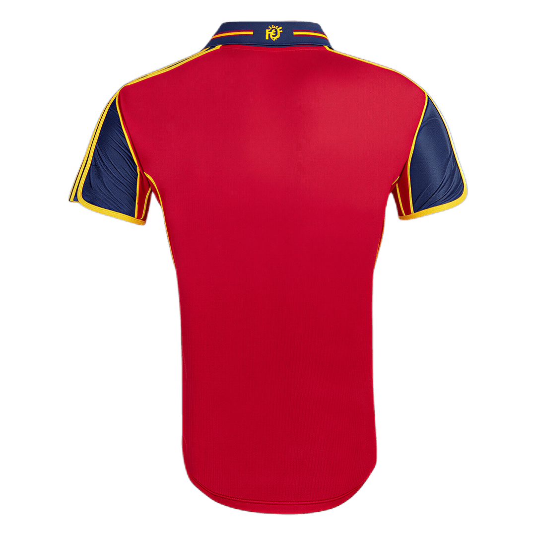 Spain 2000 Retro Home Soccer Jersey