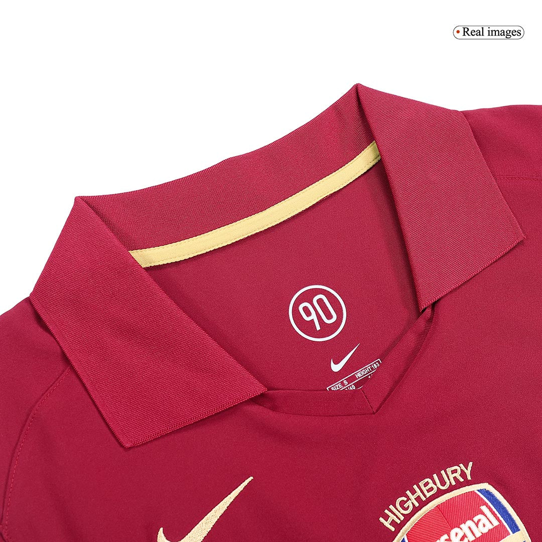 Arsenal 2005/06 Retro Home Soccer Jersey - BERGKAMP #10