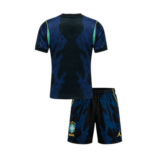 Kids Brazil World Cup 2026 Away Soccer Kit