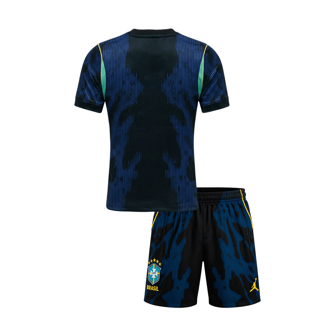 Kids Brazil World Cup 2026 Away Soccer Kit