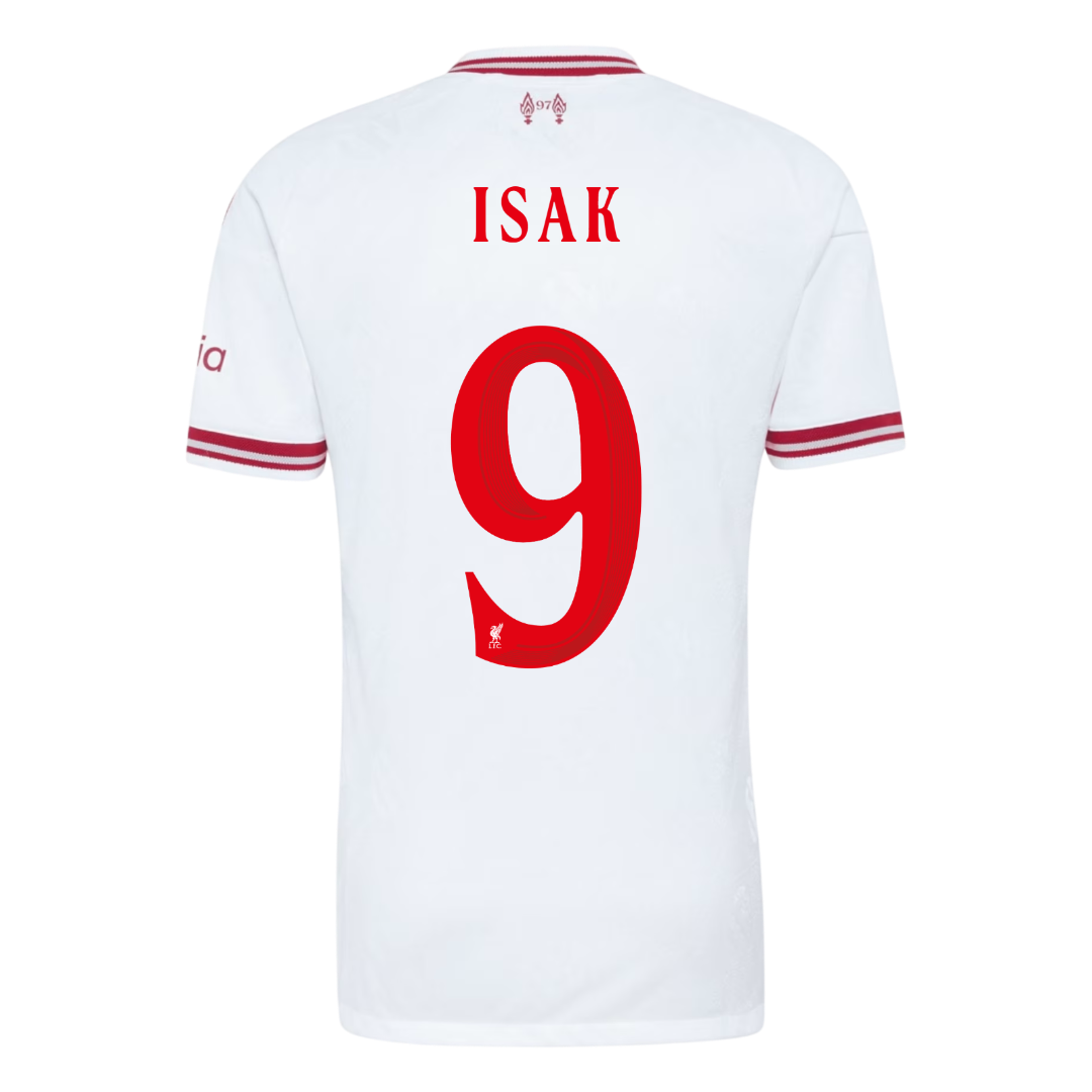 Liverpool 2026/27 Away Soccer Jersey - ISAK #9 – UCL (Player Edition)