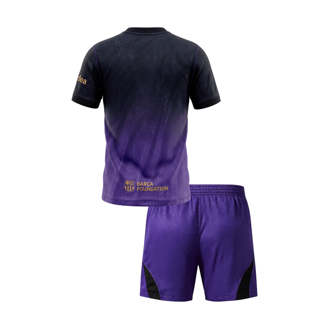 Kids Barcelona 2026/27 Away Soccer Kit