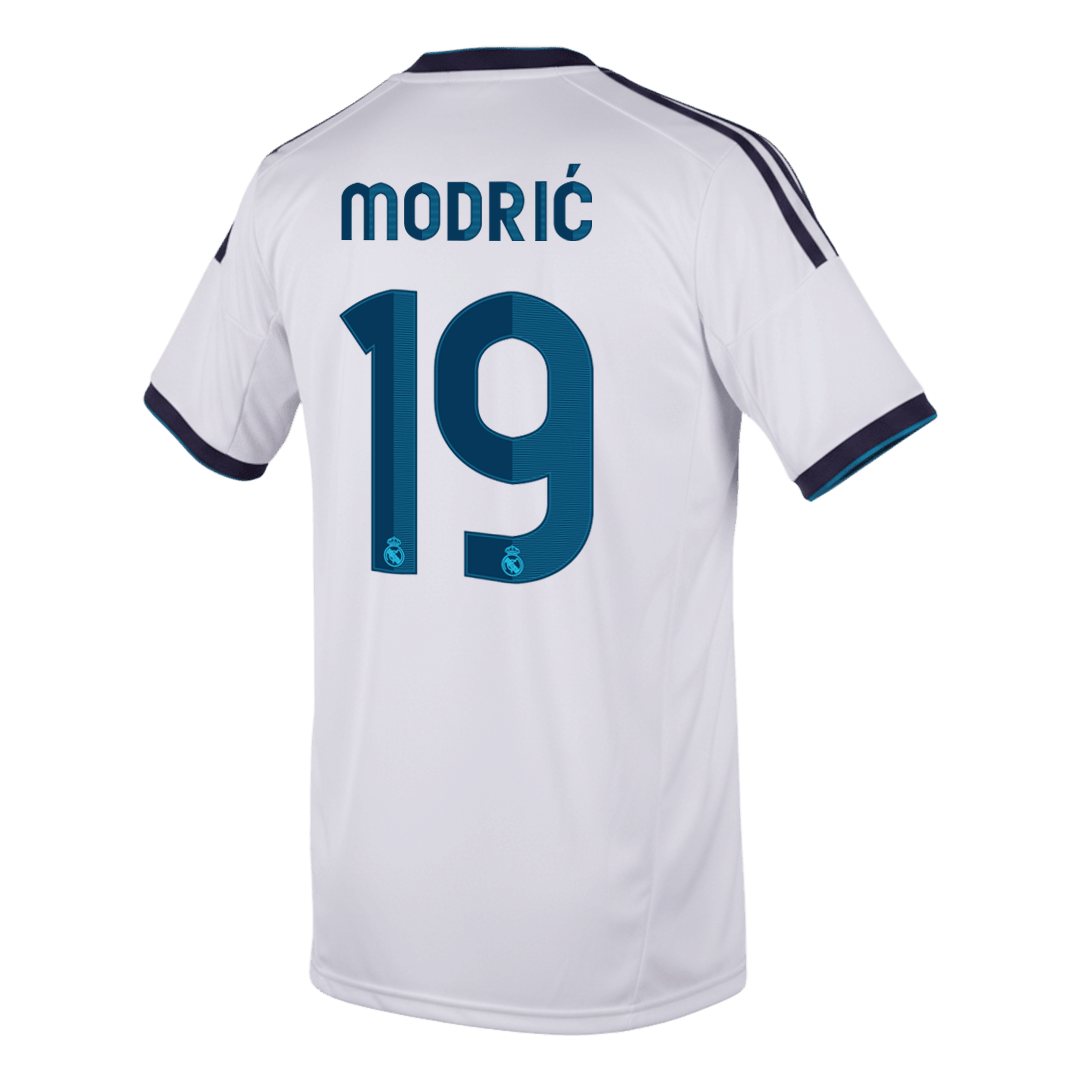 Real Madrid 2012/13 Retro Home Soccer Jersey - MODRIĆ #19