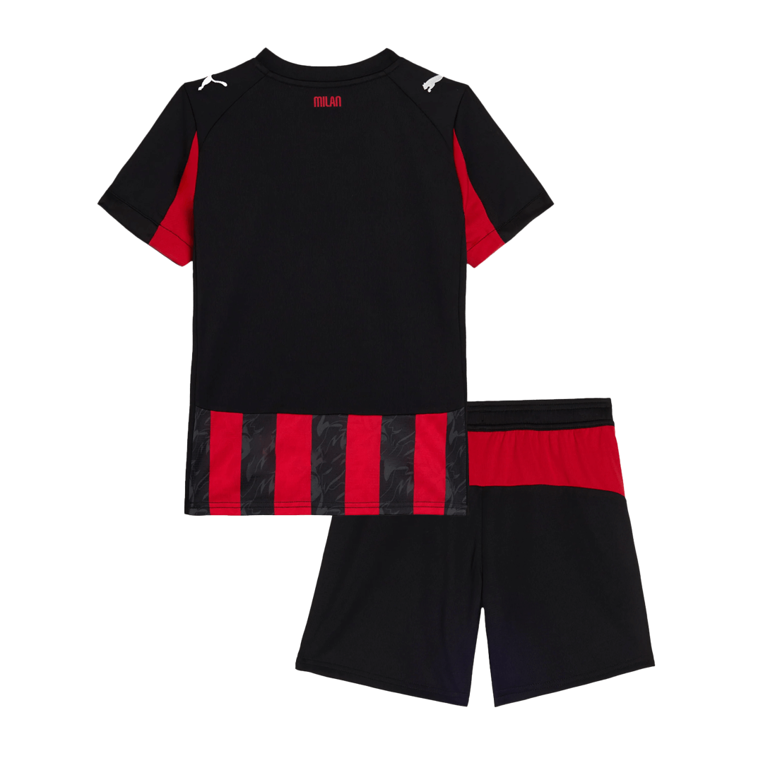 Kids AC Milan 2025/26 Home Soccer Kit