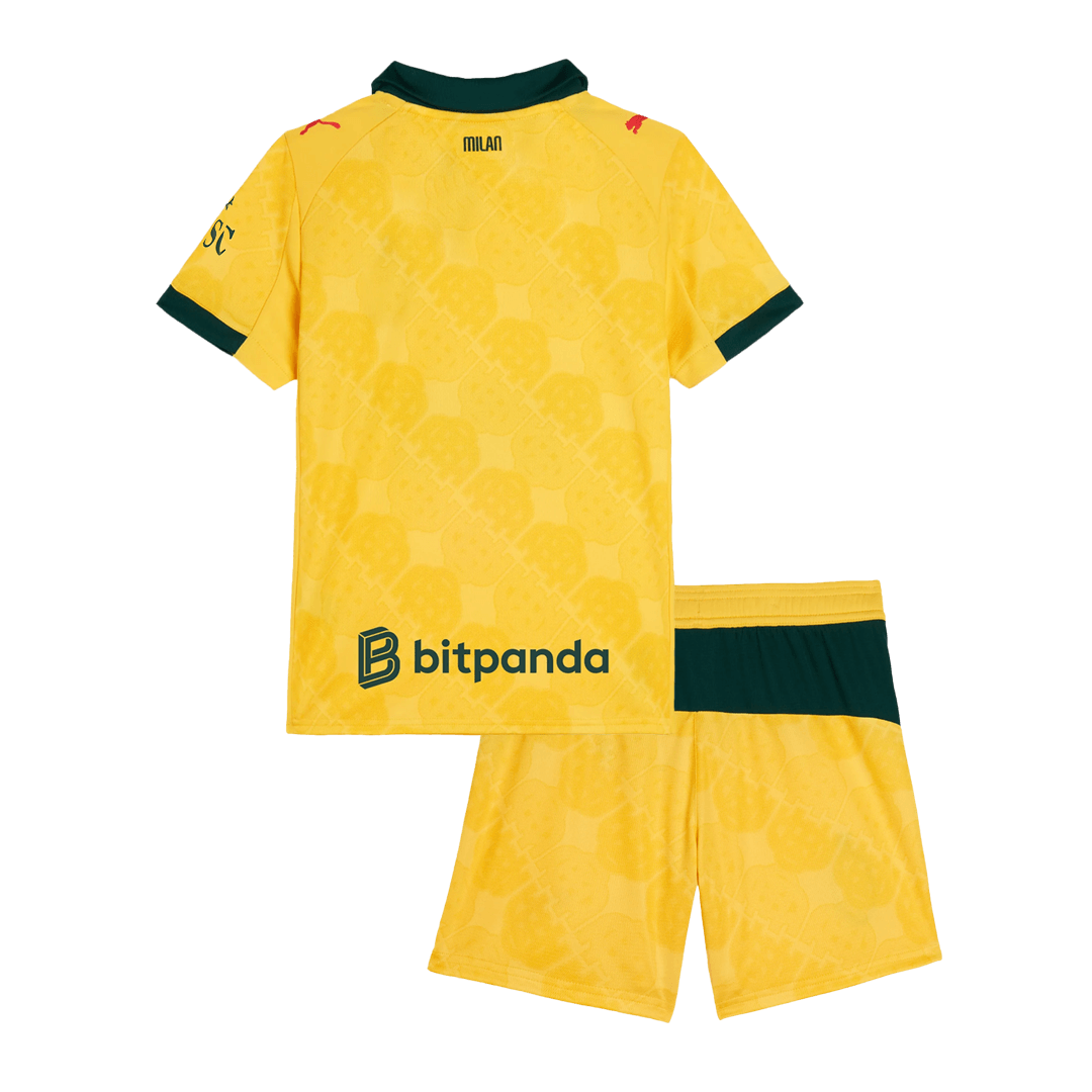 Kids AC Milan 2025/26 Third Away Soccer Kit