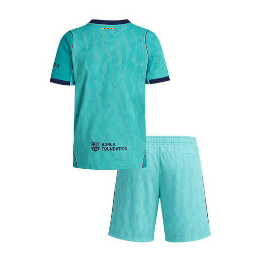 Kids Barcelona 2026/27 Third Away Soccer Kit