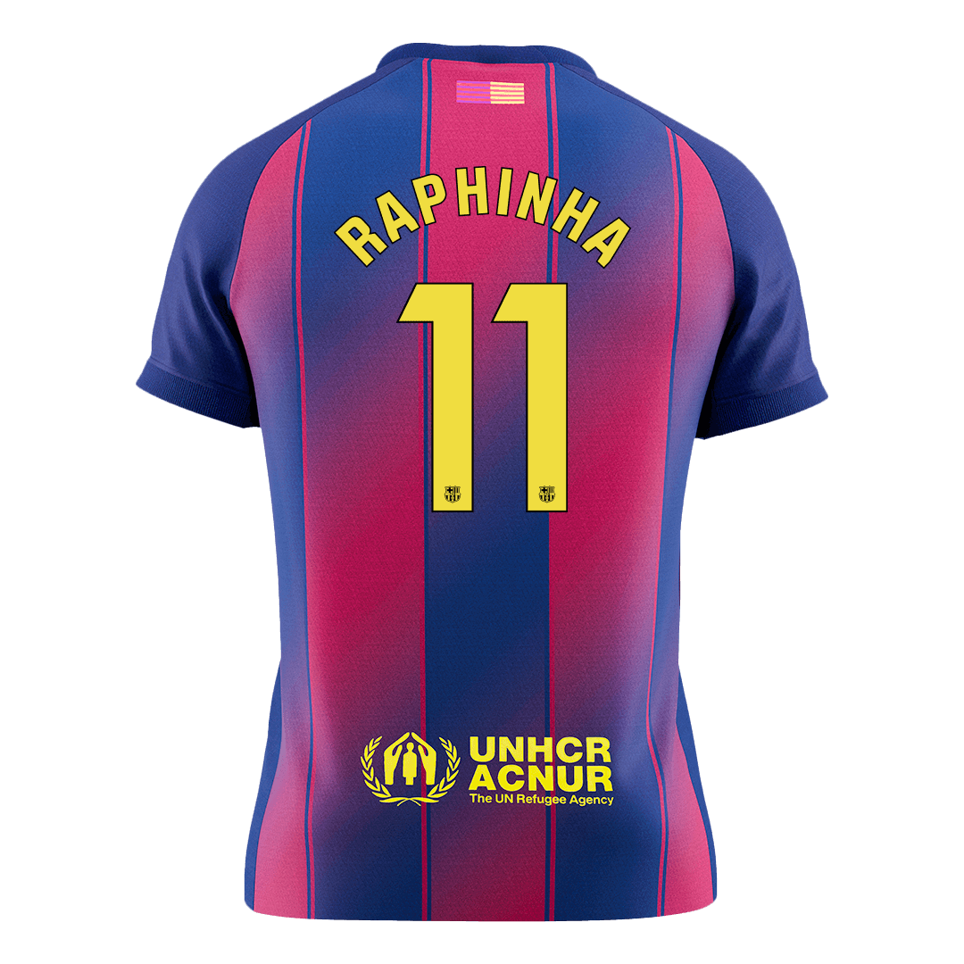 Barcelona 2025/26 Home Soccer Jersey - RAPHINHA #11