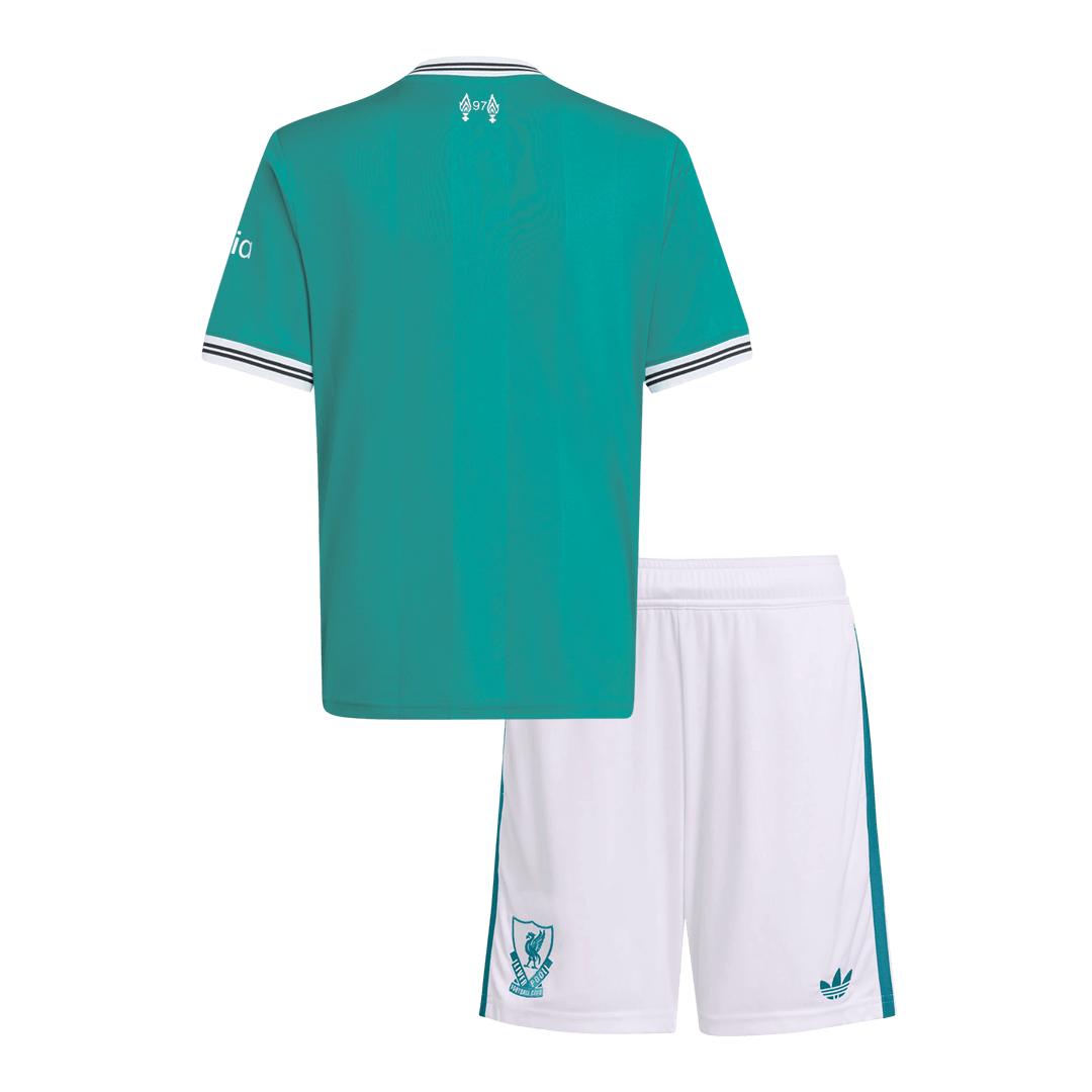 Kids Liverpool 2025/26 Third Away Soccer Kit