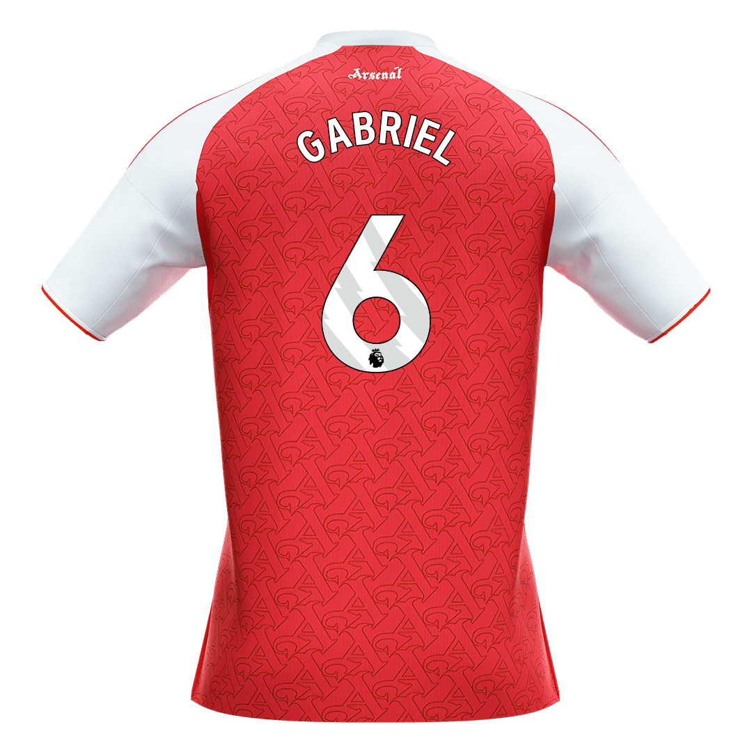 Arsenal 2025/26 Home Soccer Jersey - GABRIEL #6