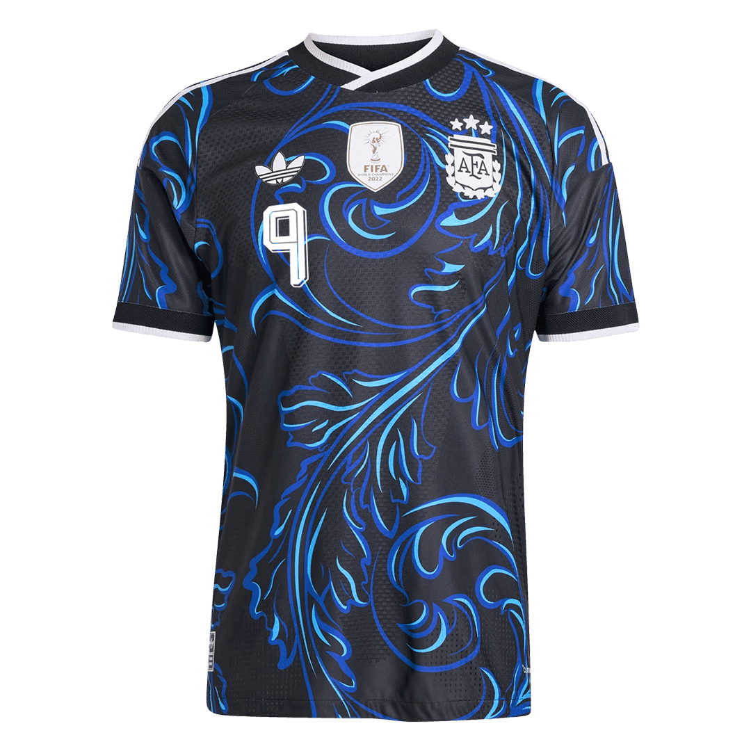 Argentina World Cup 2026 Away Soccer Jersey - J. ALVAREZ #9 (Player Edition)