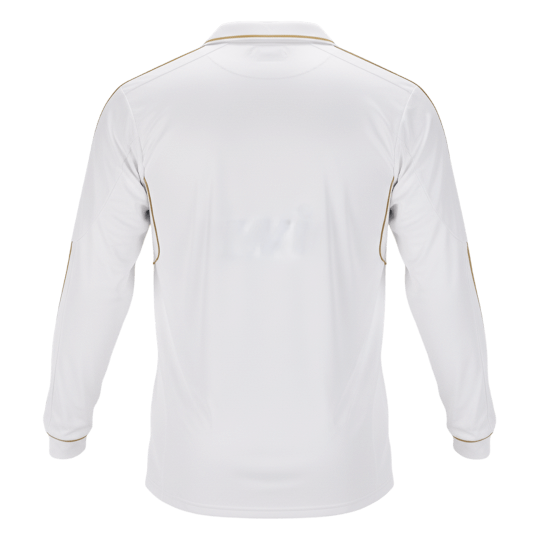 Real Madrid 2011/12 Retro Long Sleeve Home Soccer Jersey