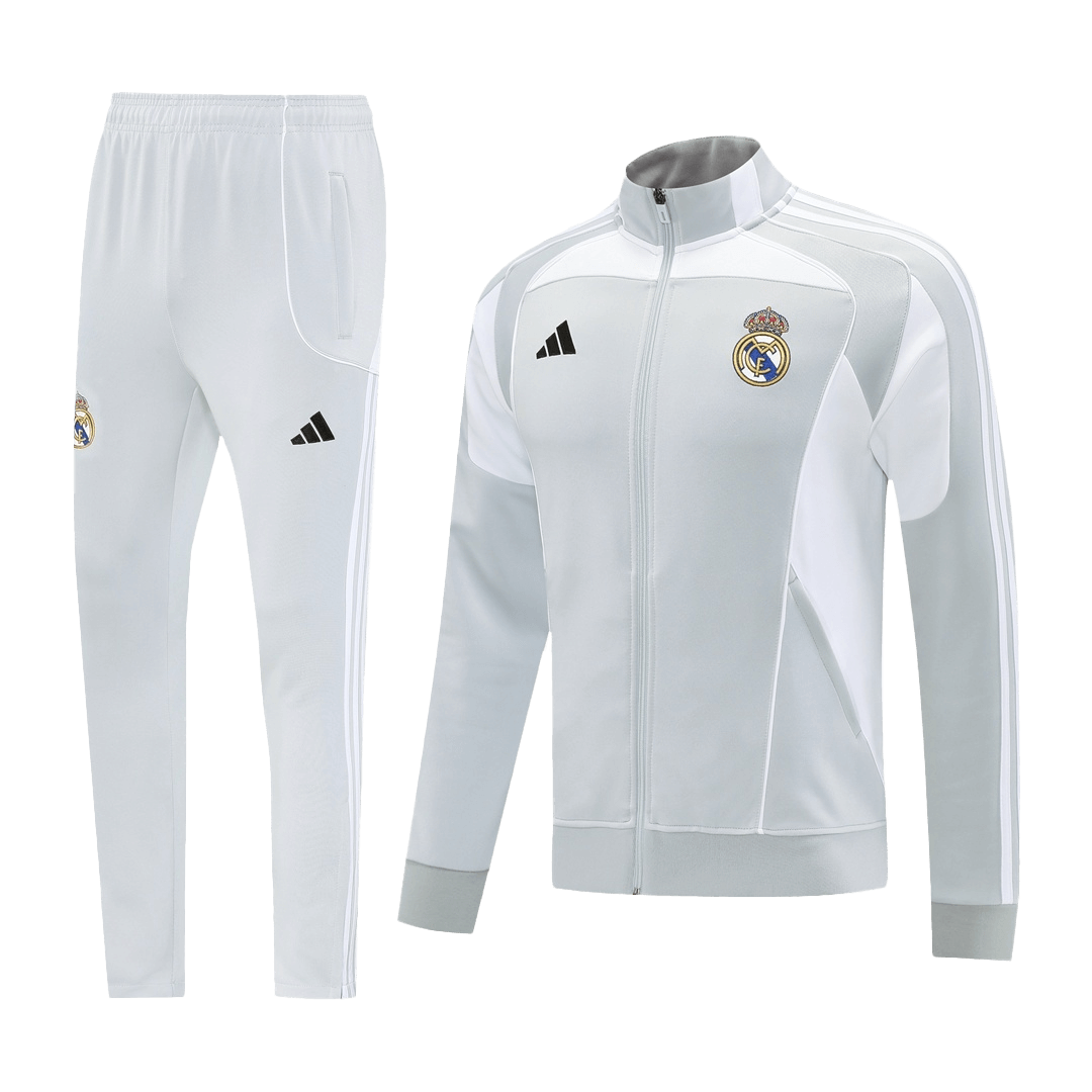 Real Madrid 2025/26 Home Tracksuit Gray