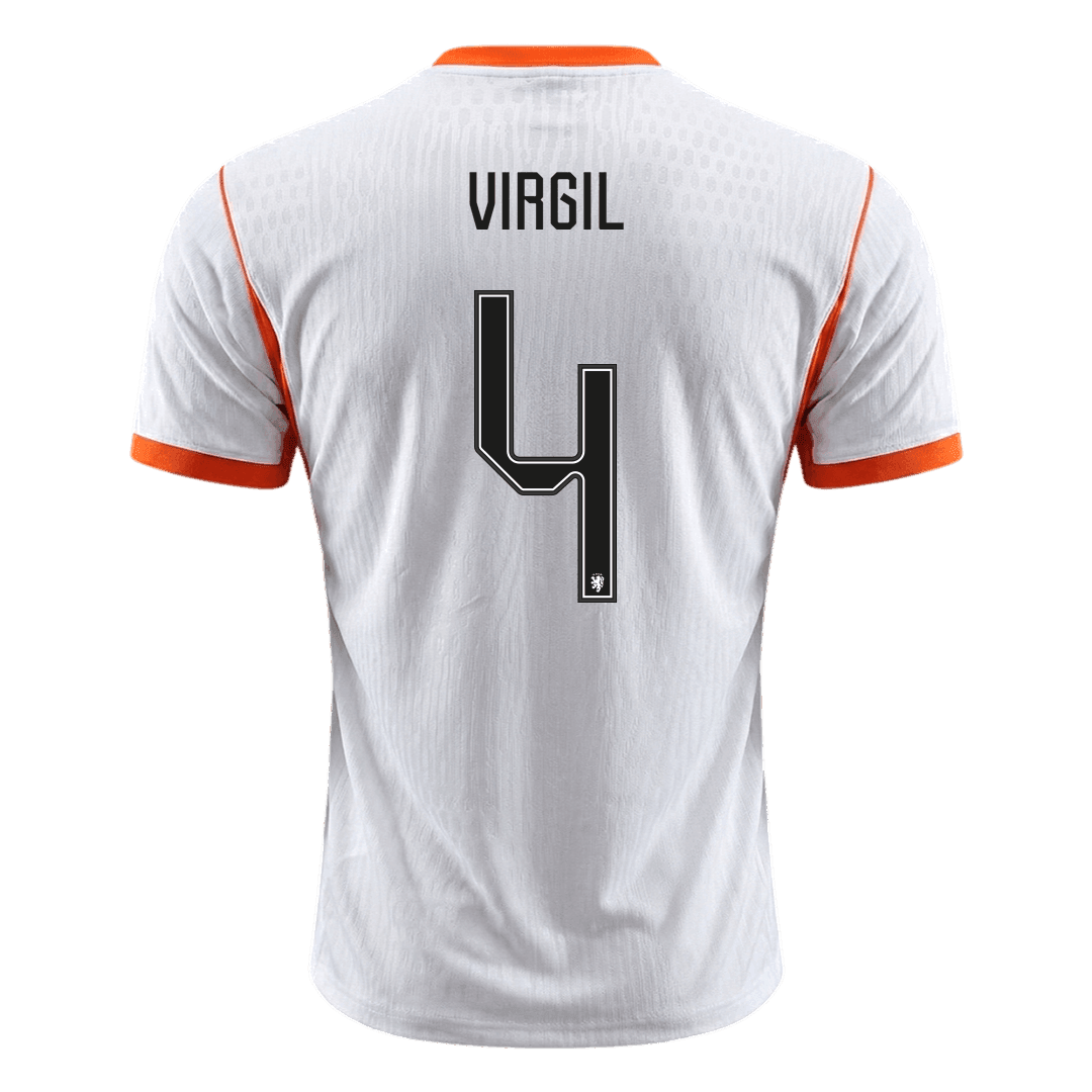 Netherlands World Cup 2026 Away Soccer Jersey - VIRGIL #4 (Player Edition)