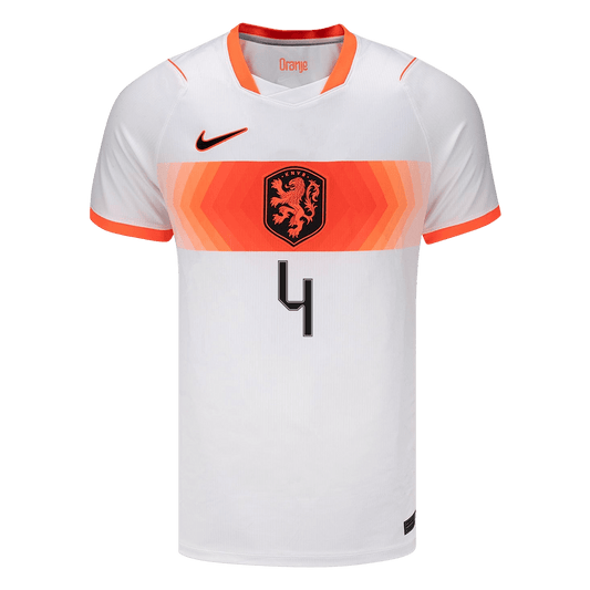 VIRGIL #4 Men's Netherlands World Cup 2026 Away Soccer Jersey
