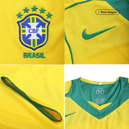 Brazil 2004 Retro Home Soccer Jersey
