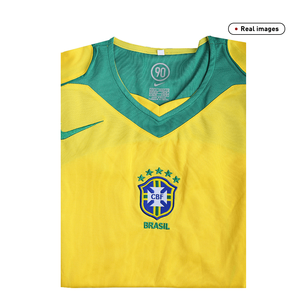 Brazil 2004 Retro Home Soccer Jersey