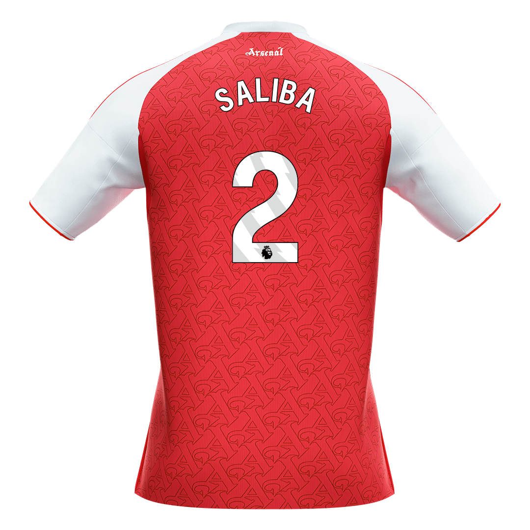 Arsenal 2025/26 Home Soccer Jersey - SALIBA #2