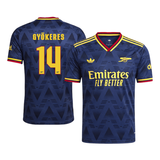 Arsenal 2026/27 Away Soccer Jersey - GYÖKERES #14 – UCL (Player Edition)