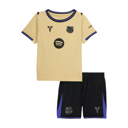 Kid's Barcelona 2025/26 Away Soccer Jersey Kit