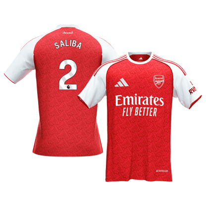 Arsenal 2025/26 Home Soccer Jersey - SALIBA #2