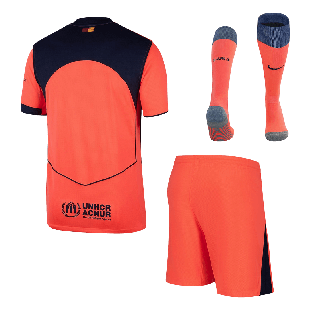 Men's Barcelona 2025/26 Third Away Soccer Jersey Full Kit