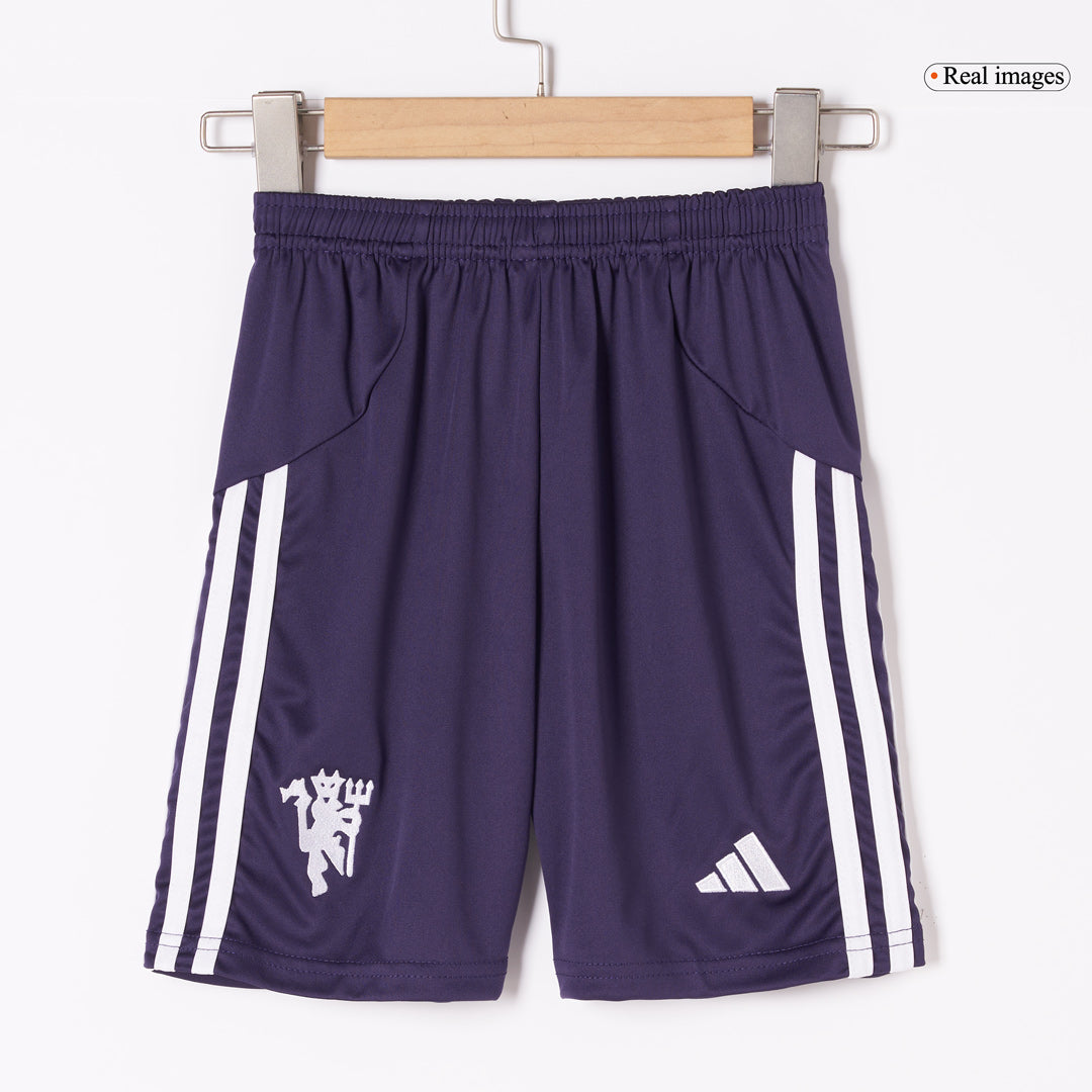 Kids Manchester United 2025/26 Away Soccer Full Kit