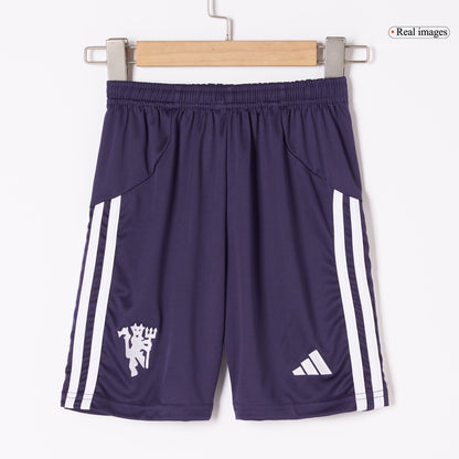 Kids Manchester United 2025/26 Away Soccer Full Kit